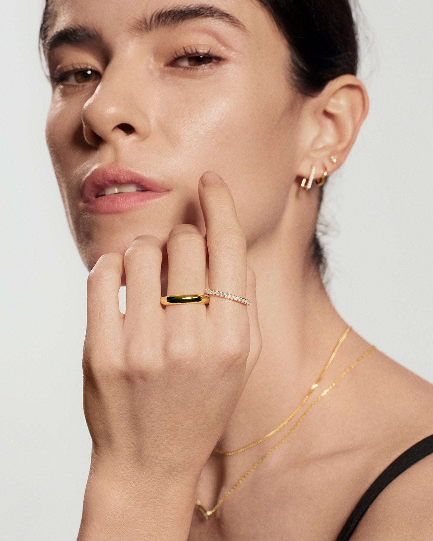 Ania Haie Heart Hunter Pavé sormus kulta zirkonia 52