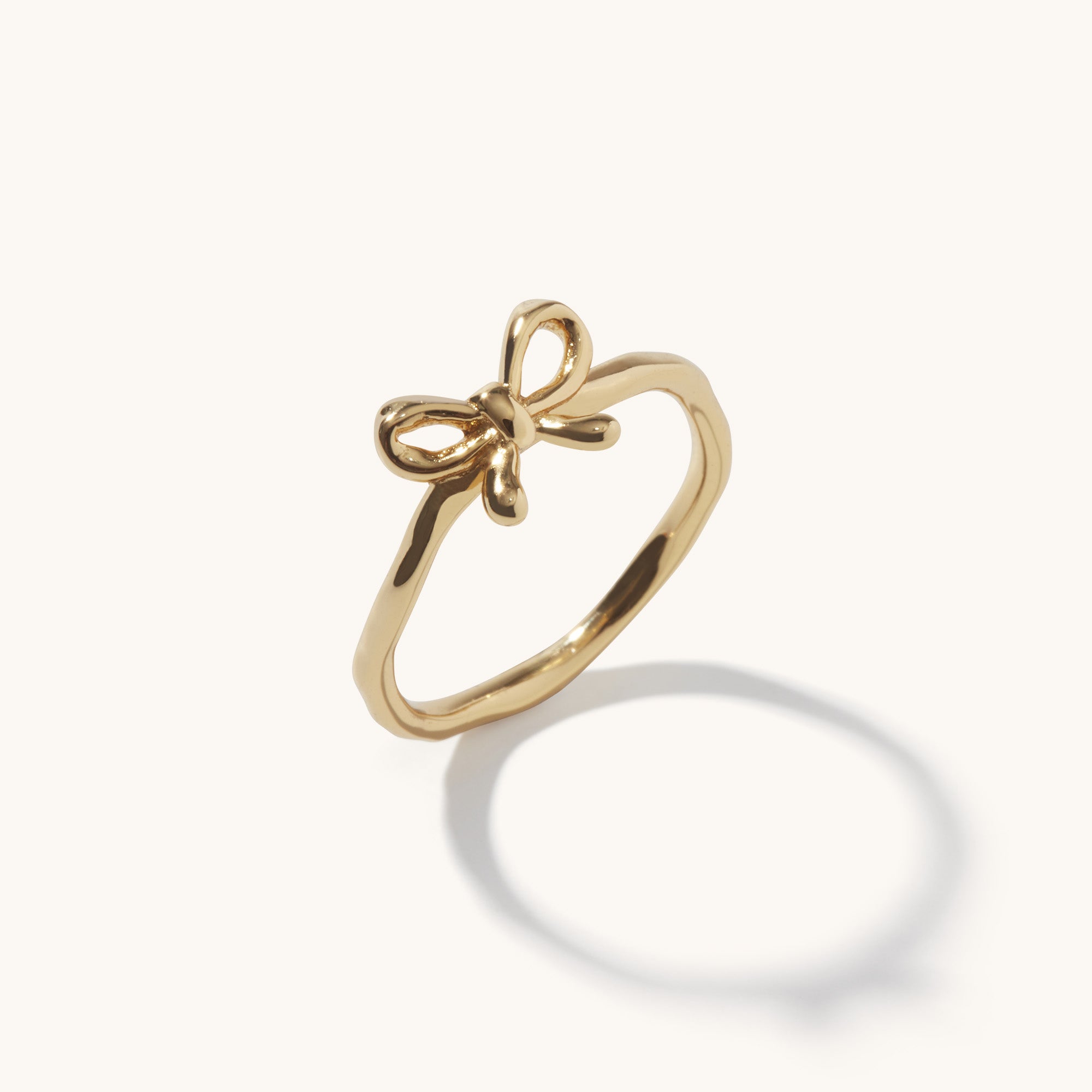 Muru Jewellery Bow sormus kulta rusetti koossa N