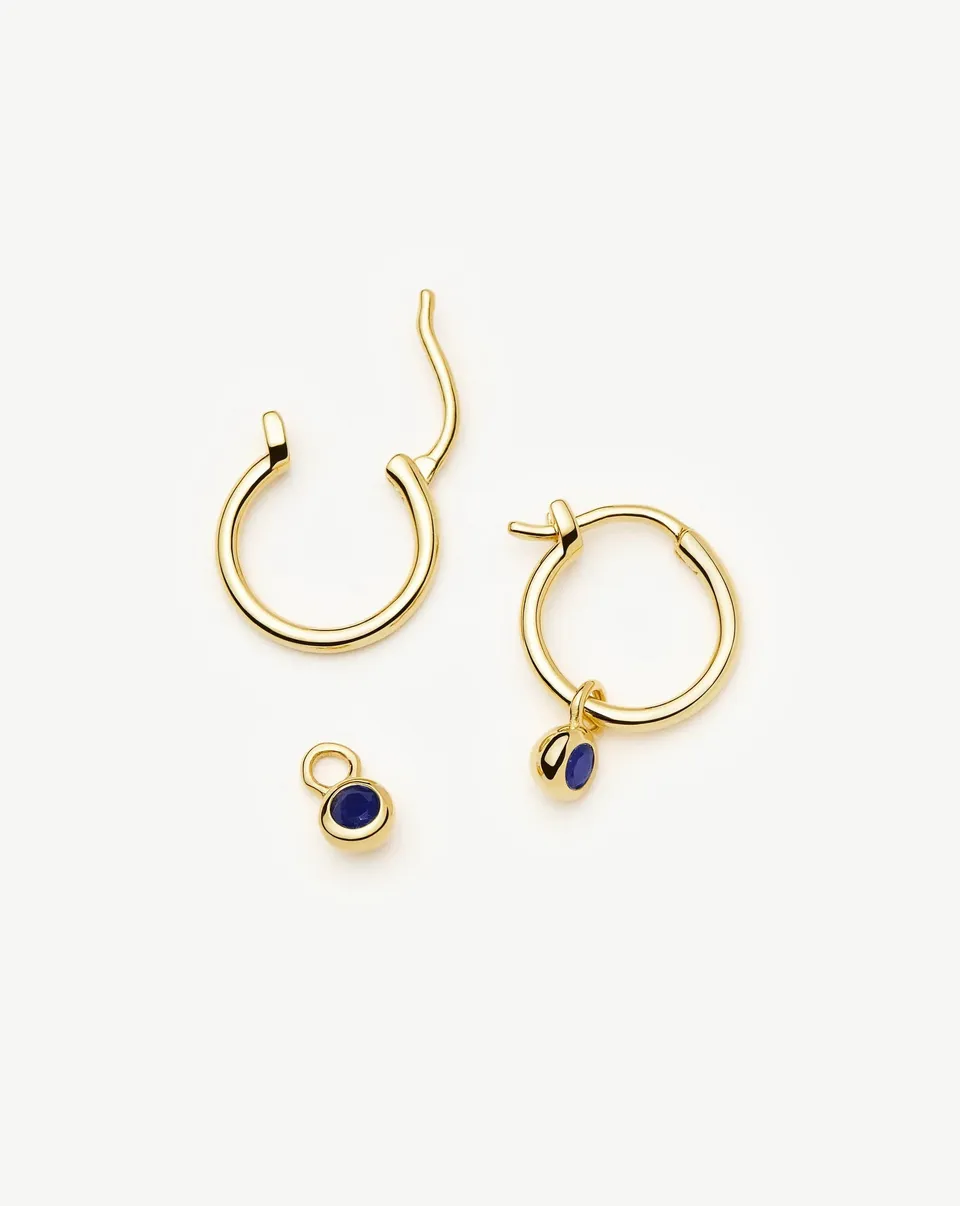 Missoma September Mini Charm korvakorut lapis kulta