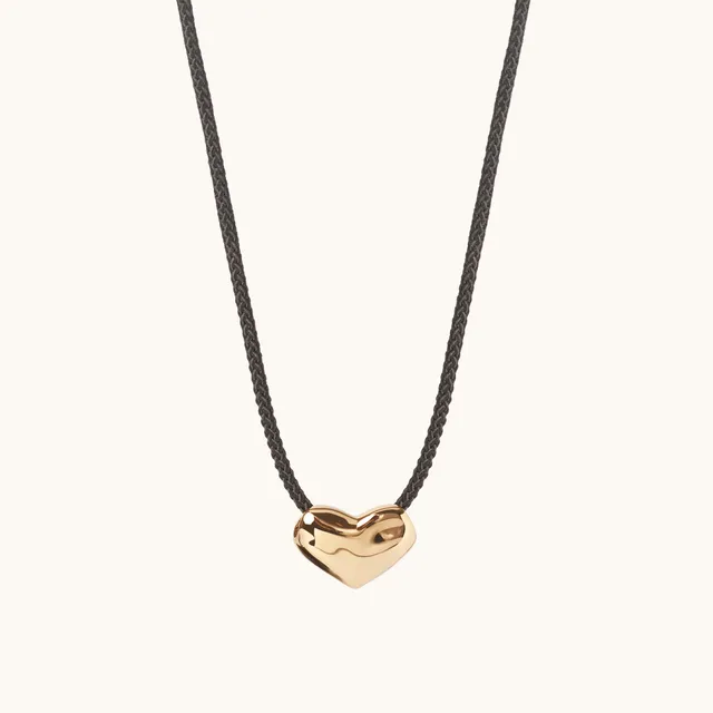 Muru Jewellery Heart Cord kaulakoru kulta sydän