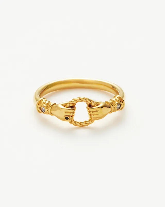 Missoma Harris Reed In Good Hands sormus kulta 18ct