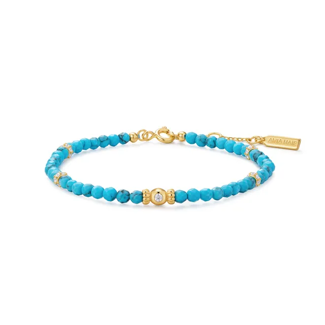 Ania Haie Ripple Joy Turquoise helmirannekoru kulta