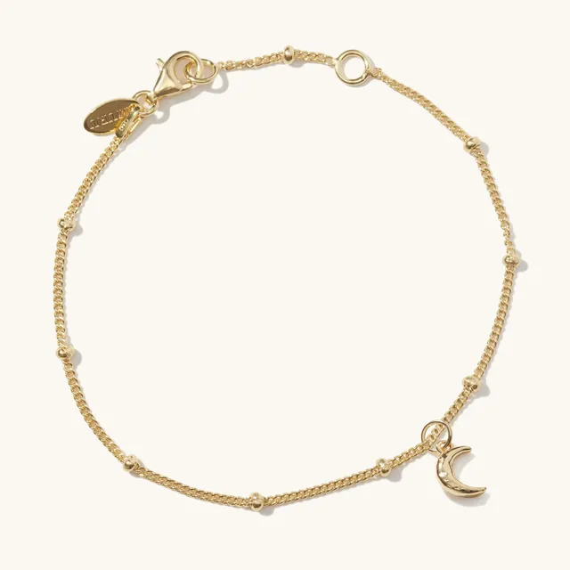 Muru Jewellery Tiny Moon rannekoru kulta