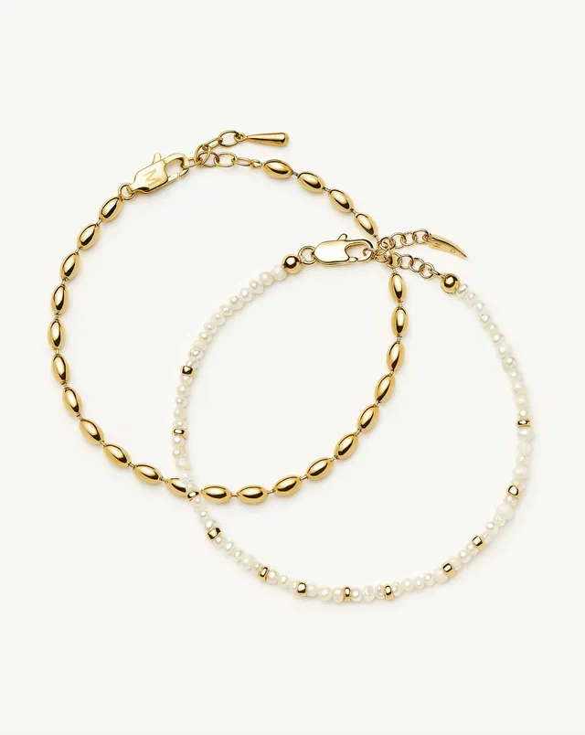 Missoma Pearl-fect rannekorusetti kulta helmi