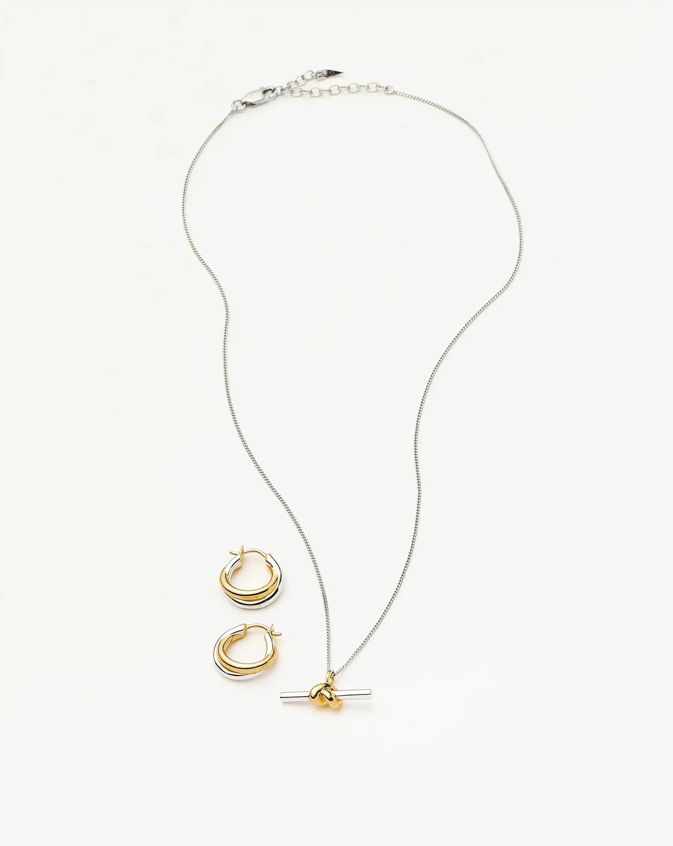 Missoma Lucy Williams korusetti kaulakoru + hoopit mixed metal