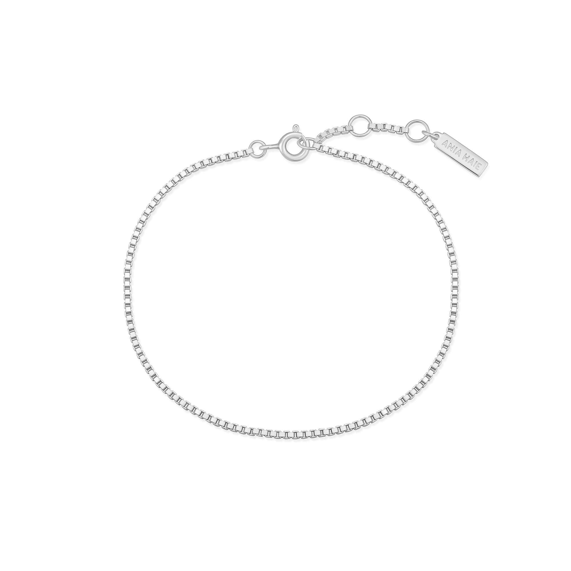 Ania Haie Lady Cozy Box Chain rannekoru hopea