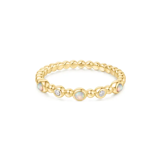 Ania Haie Sunny Sparkler Bezel Kyoto Opal sormus kulta 54