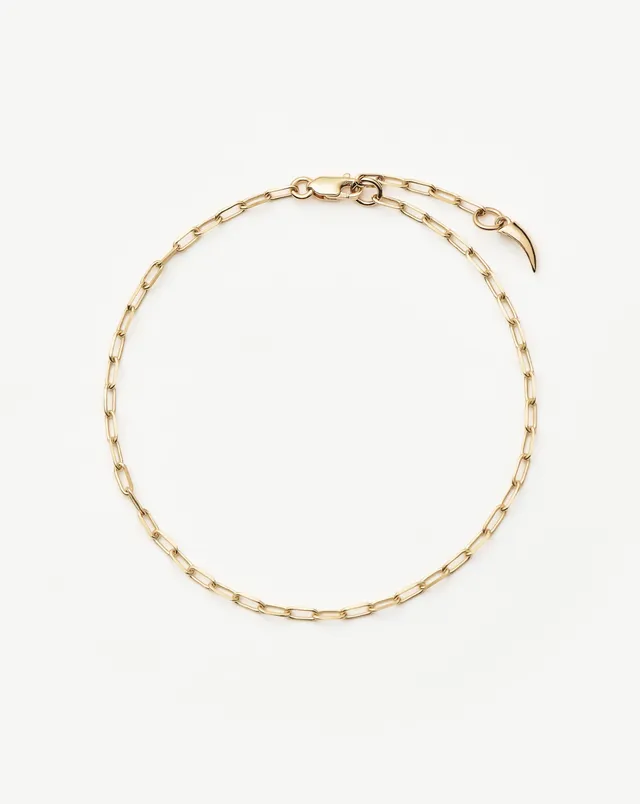 Missoma Classic Paperclip rannekoru 14k kulta 18,5cm