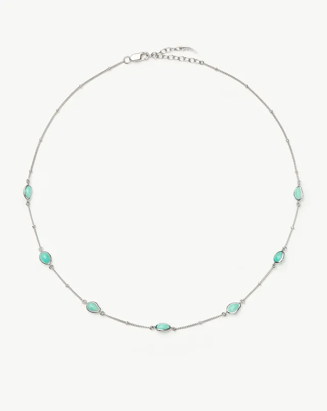 Missoma Magma Charm Choker kaulakoru hopea amatsiini