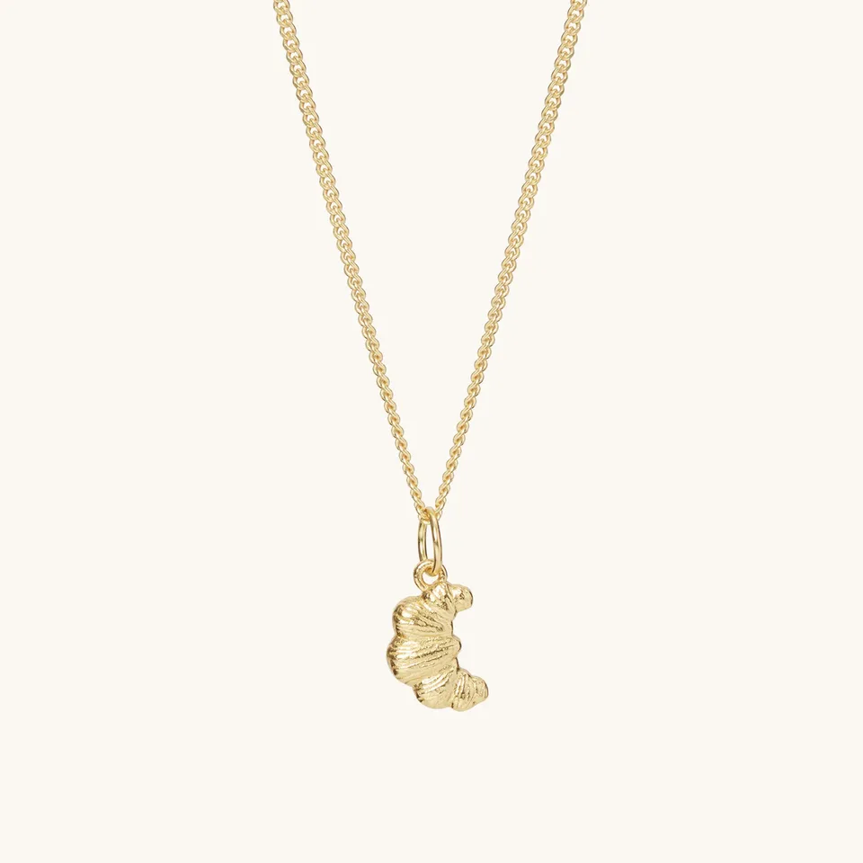 Muru Jewellery Croissant Necklace Gold kaulakoru 18" kullattu