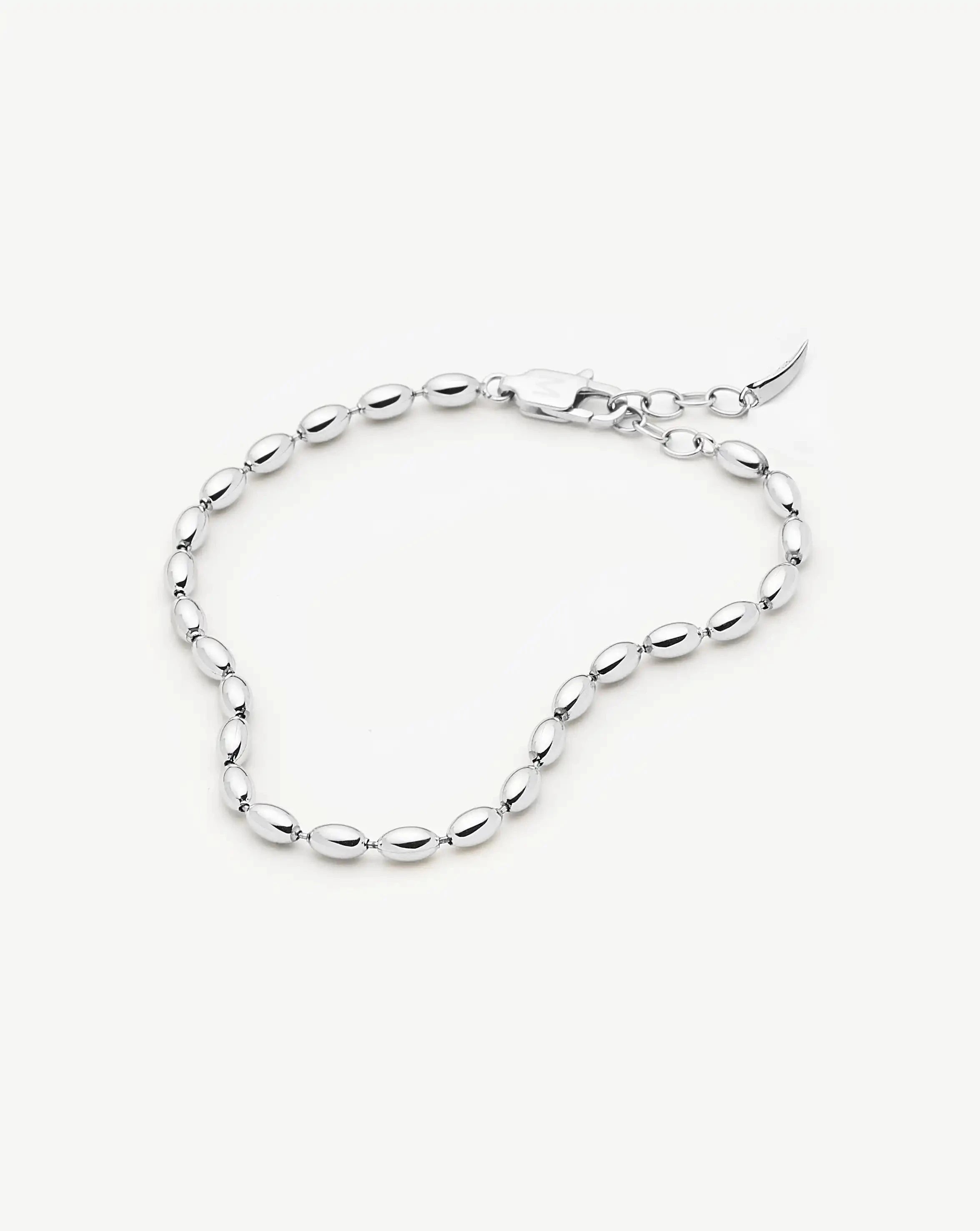Missoma Molten Olive Chain rannekoru hopea 18,5 cm