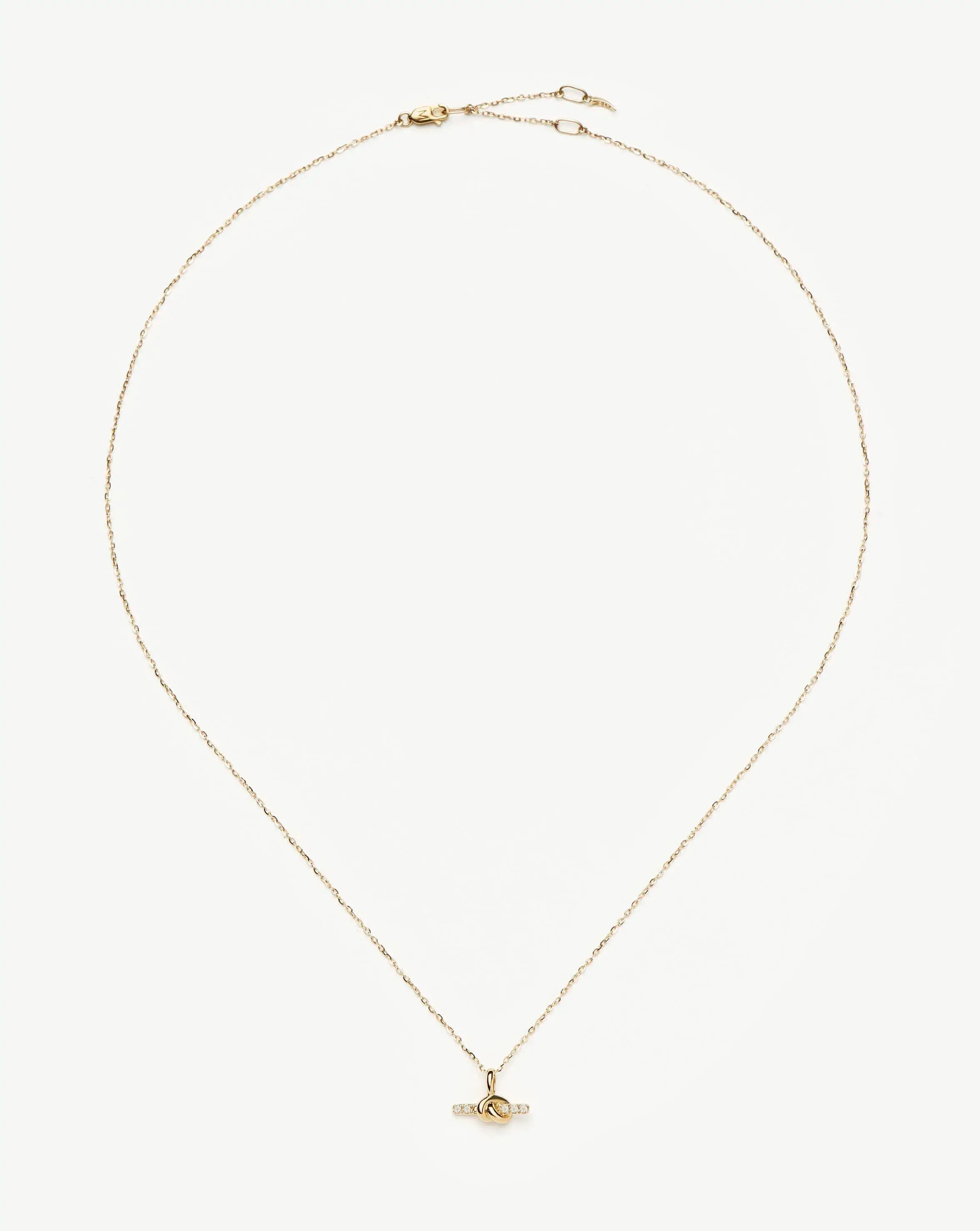 Missoma Lucy Williams T-Bar kaulakoru 14ct kulta timantti