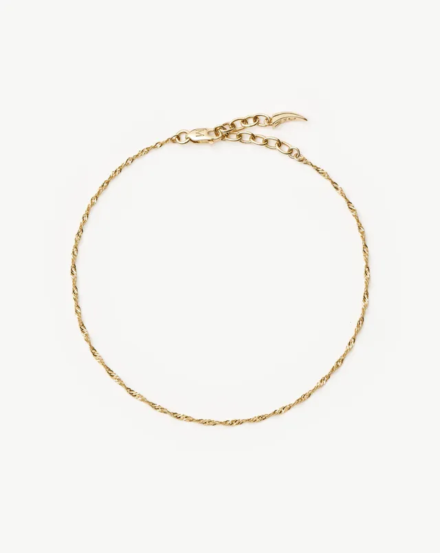 MISSOMA Twisted Chain rannekoru 14k kulta S/M 18,5 cm