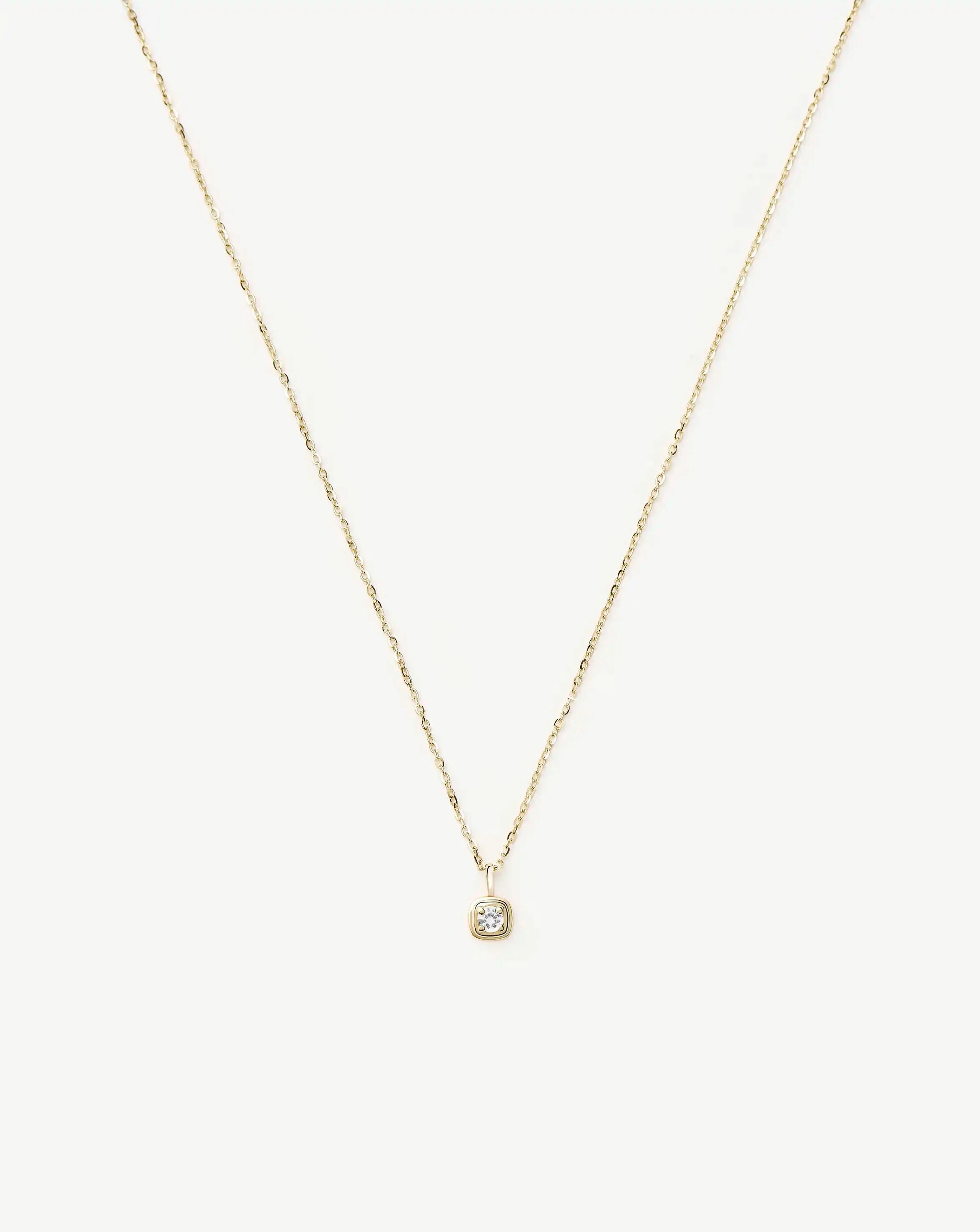 Missoma April kaulakoru kulta valkosafiiri 14k