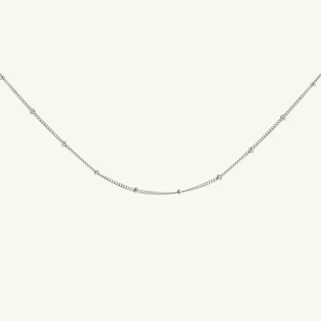 Muru Bead Chain choker-kaulakoru hopea 14" hento