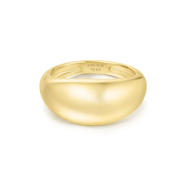 Ania Haie Vogue Maven Bold Dome sormus kulta koko 56