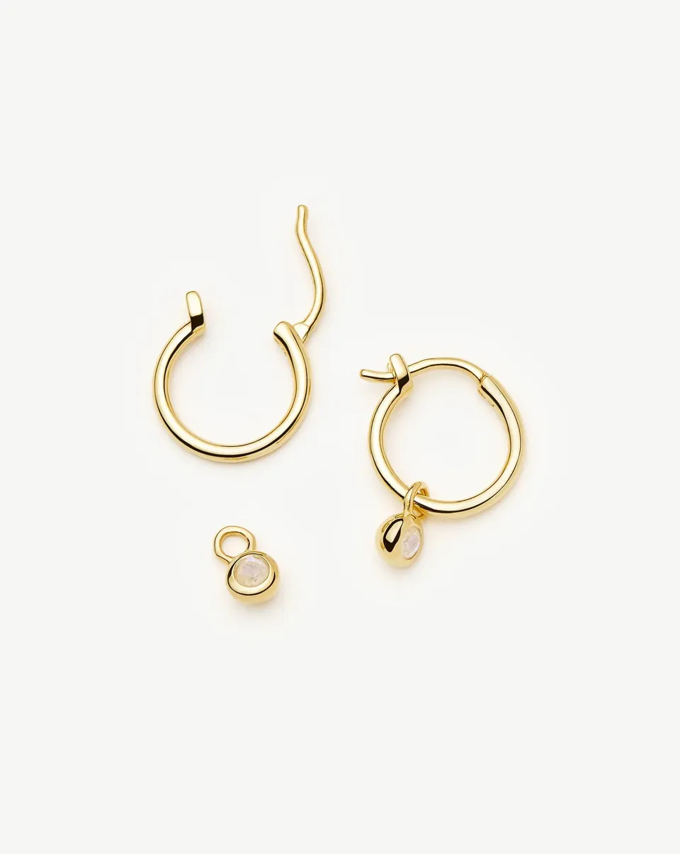 Missoma June Birthstone Mini Charm rengaskorvakorut kulta