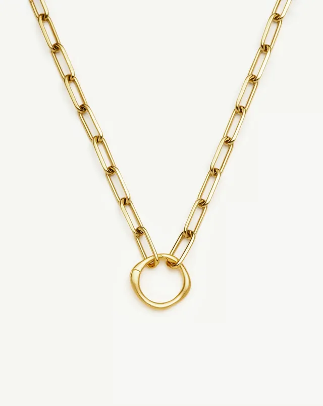 Missoma Harris Reed Interlinked Chain kaulakoru kullattu 50 cm