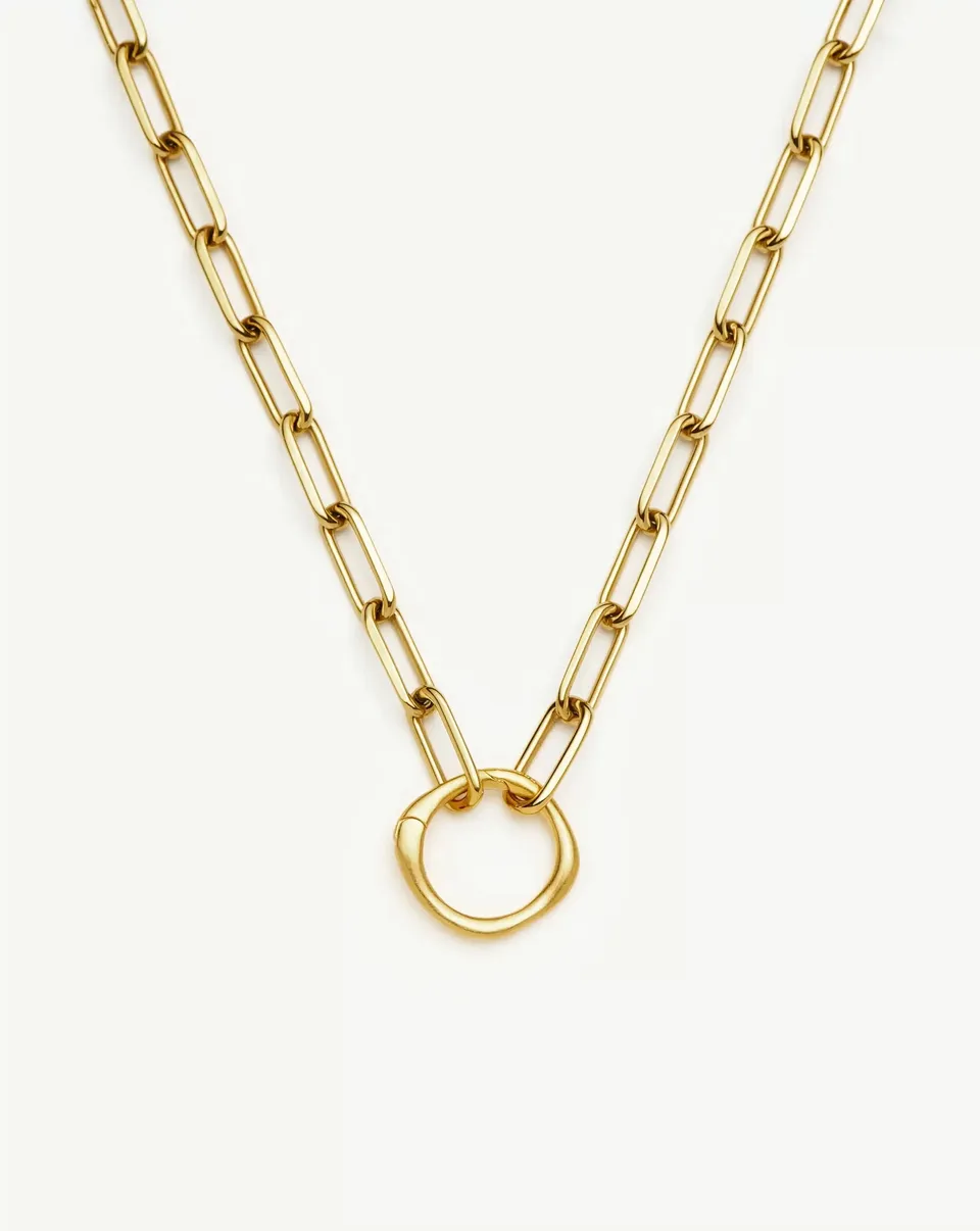 Missoma Harris Reed Interlinked Chain kaulakoru kullattu 50 cm
