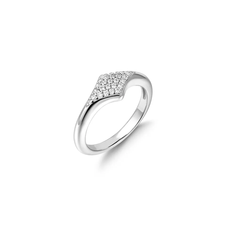 Ania Haie Dusk Divas Pavé Sparkle sormus hopea