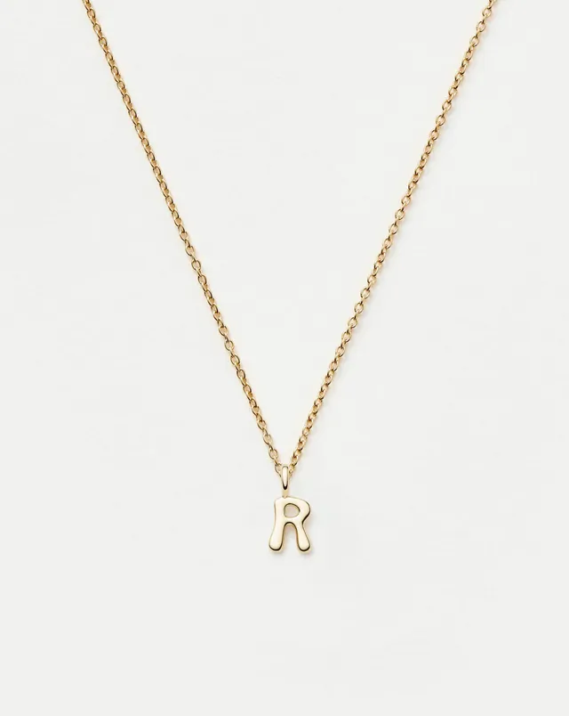 MISSOMA Initial Mini Pendant kaulakoru R 14k kulta