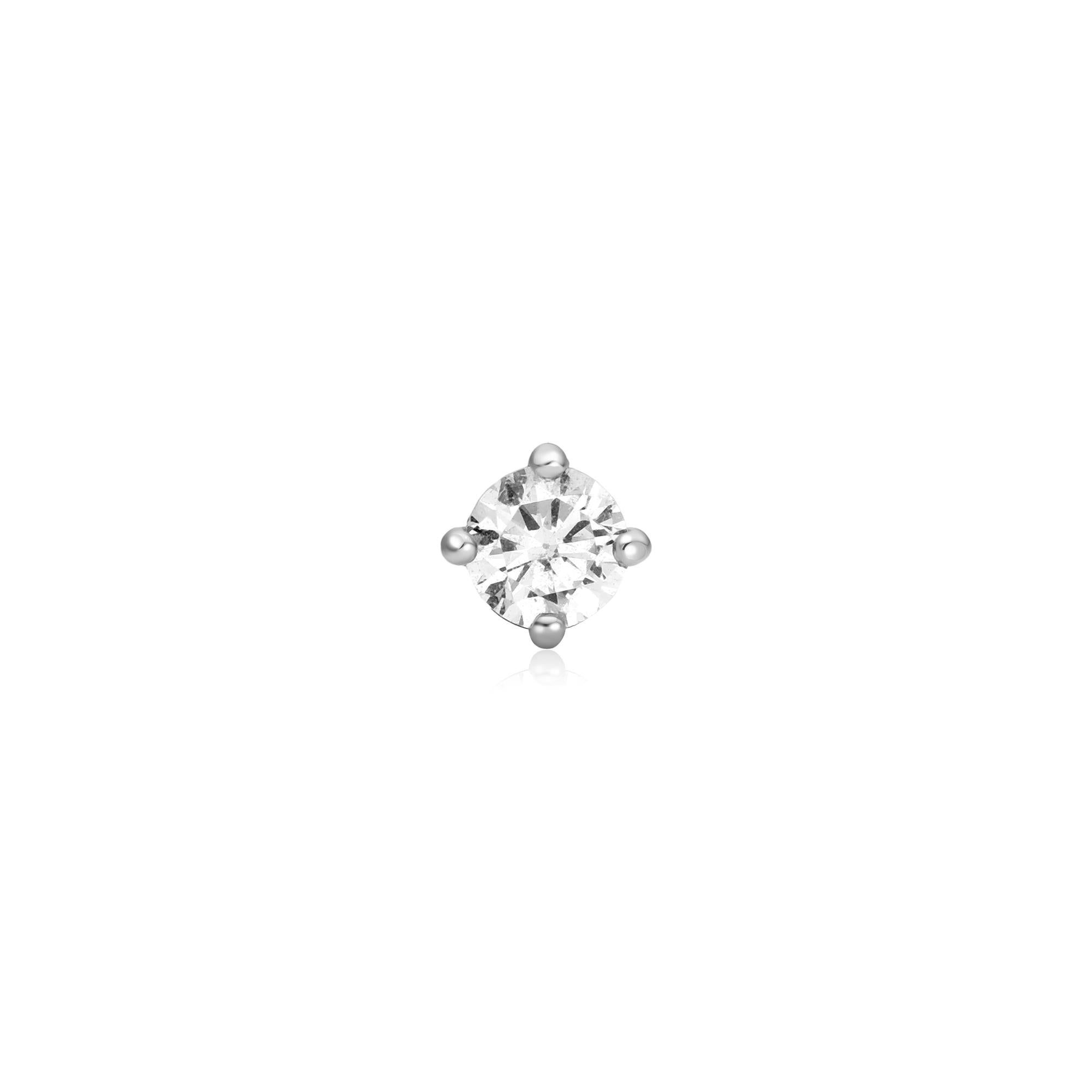 Ania Haie Ear Edit Sparkle Barbell korvakoru hopea single