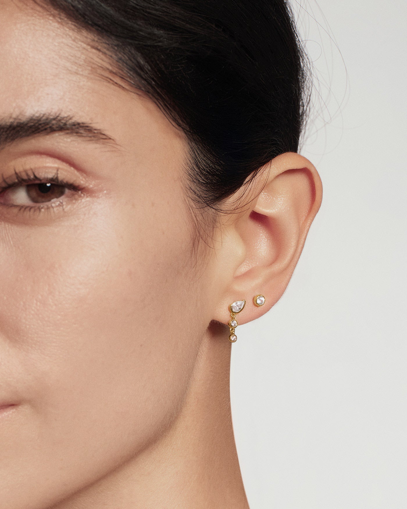 Ania Haie Wanderer Teardrop Dangle nappikorvakorut kulta