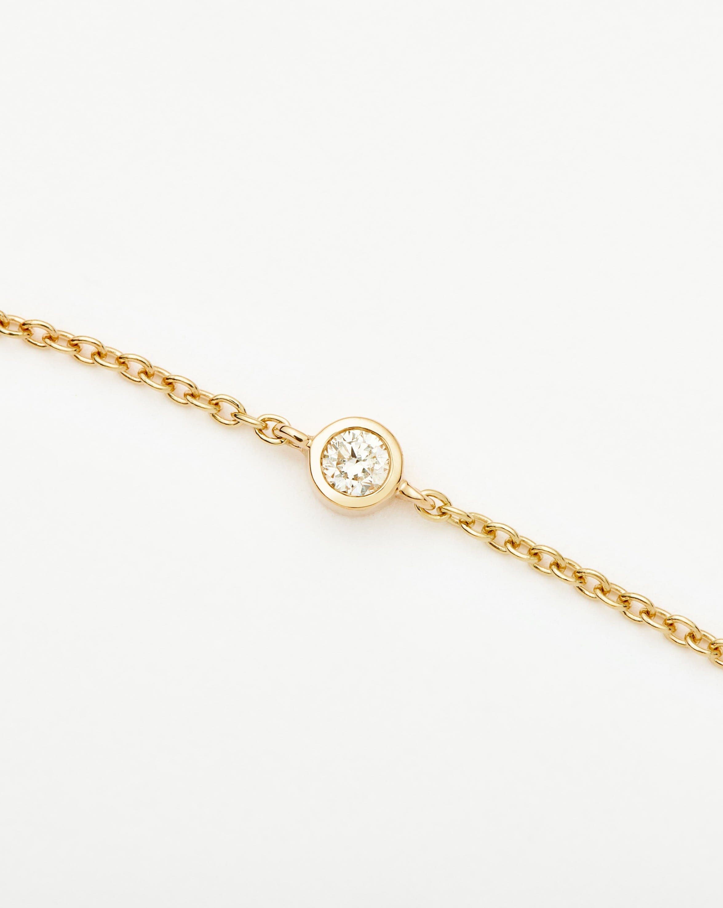 Missoma Diamond Solitaire rannekoru 14k timantti