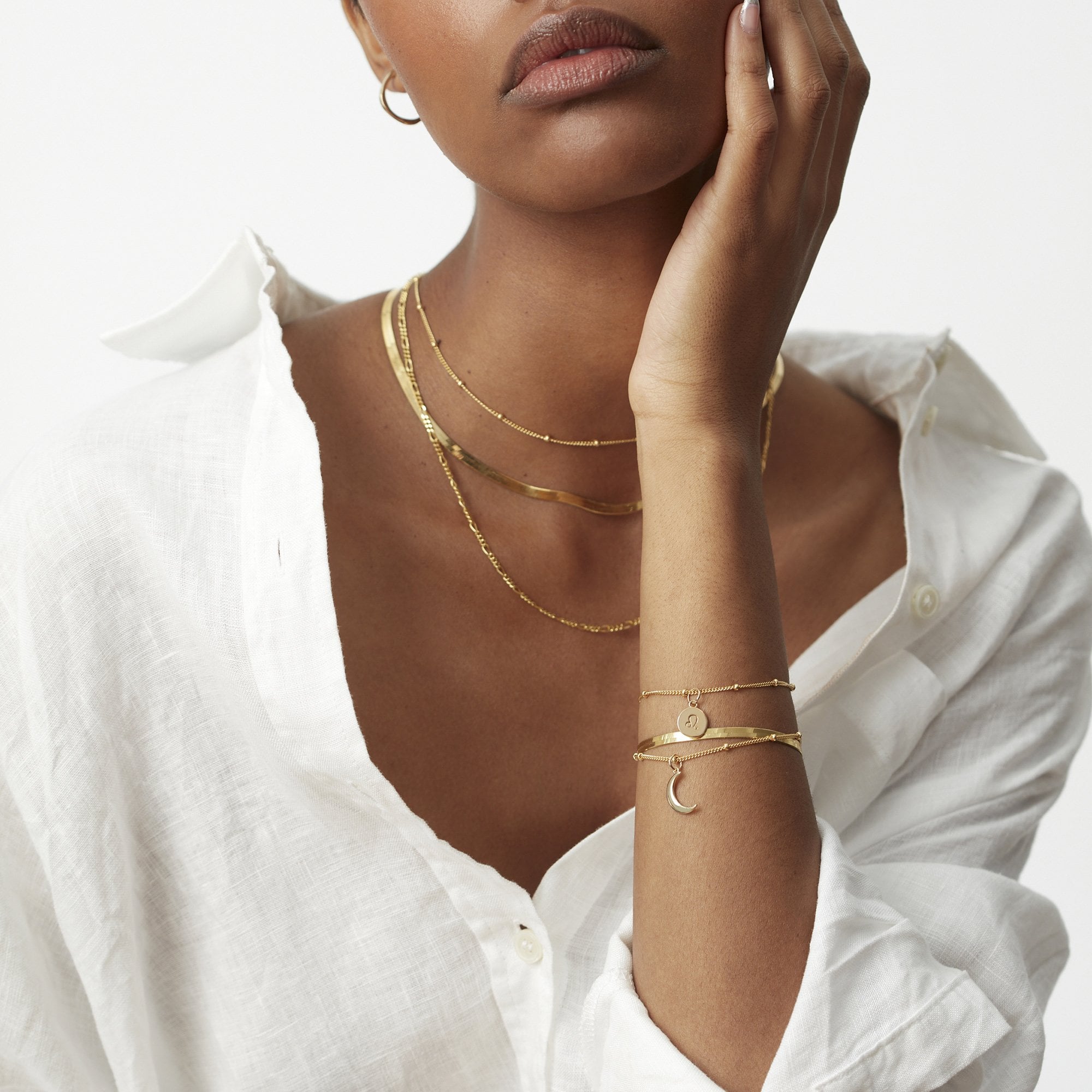 Muru Bead Chain choker kultakaulakoru helmiketju