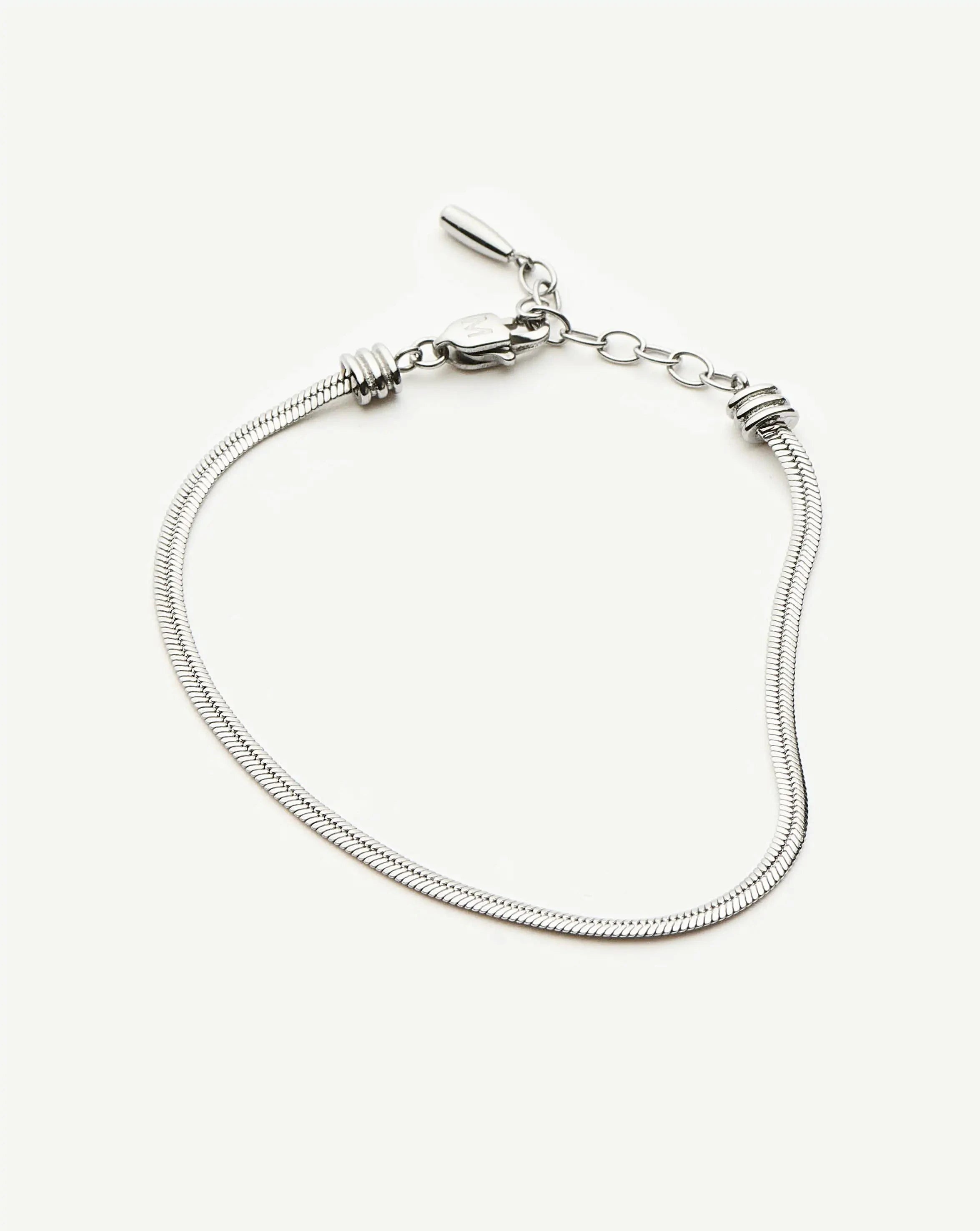 MISSOMA Thin Snake Chain rannekoru platina S/M 18,5cm