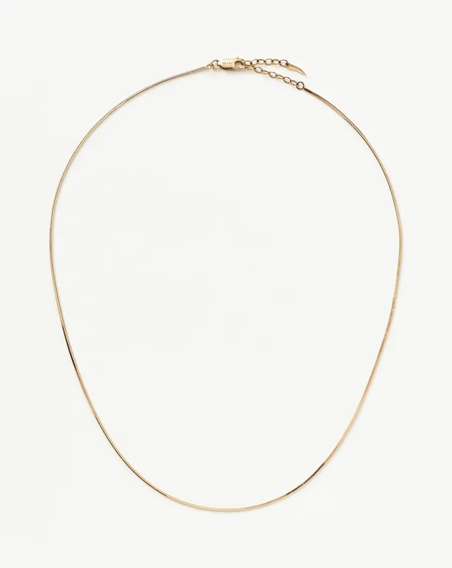 Missoma Square Snake Chain kaulakoru 14ct kulta