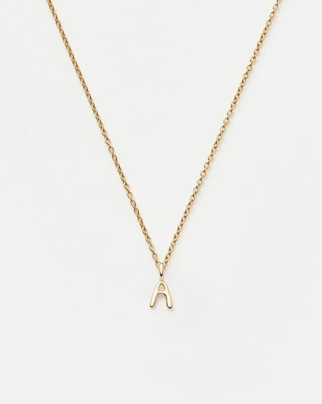 Missoma Initial Mini kaulakoru A 14ct kulta