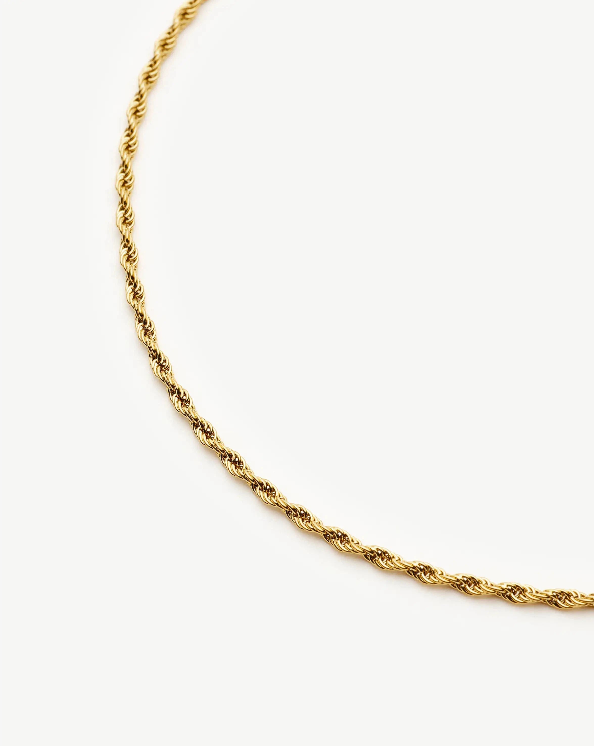 Missoma Medium Rope Chain kaulakoru kulta teräs