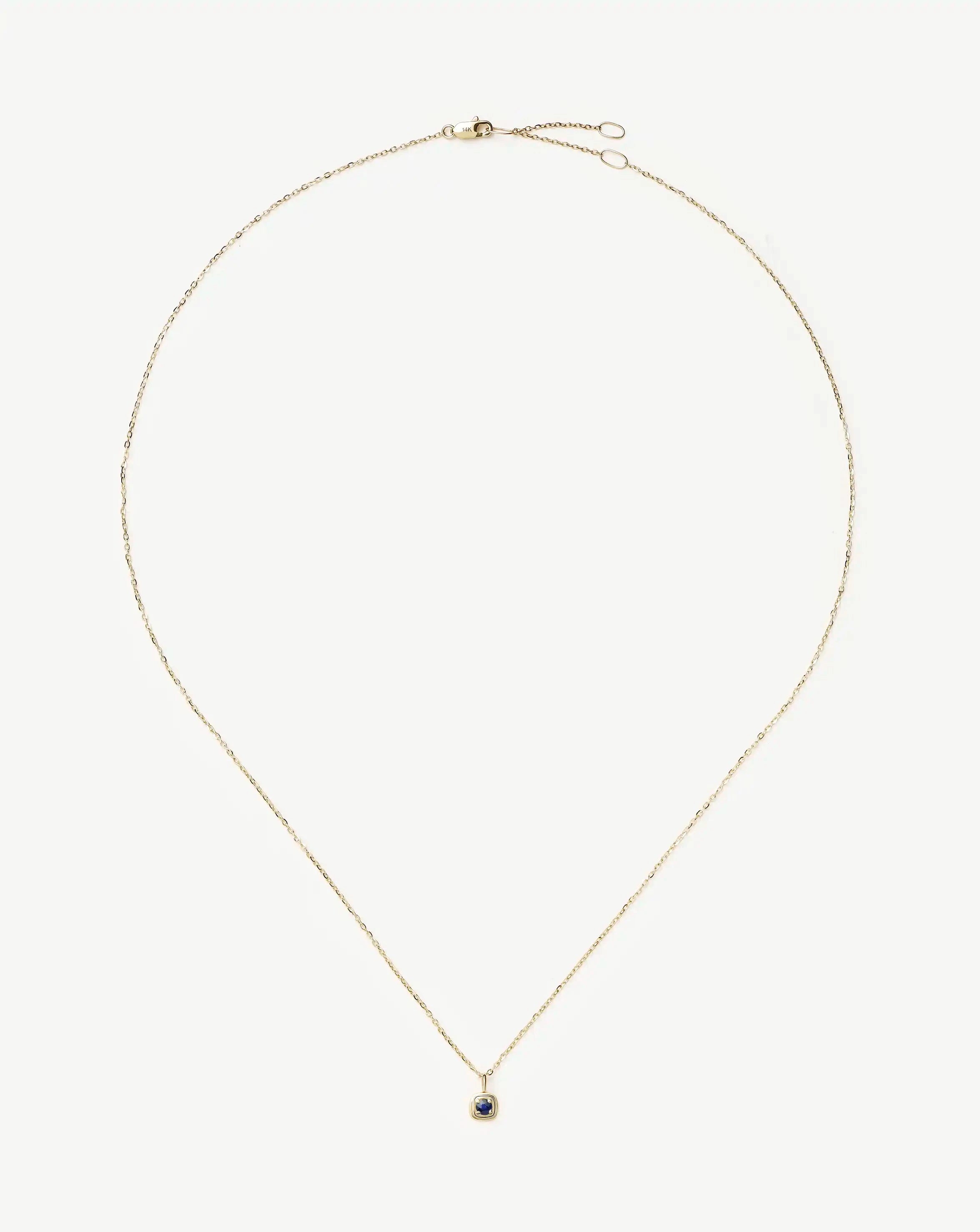 MISSOMA Solid Gold September Birthstone kaulakoru safiiri