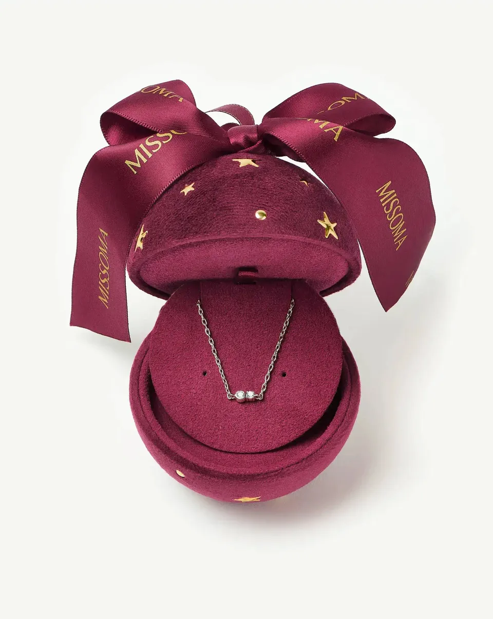 Missoma Bracelet Bauble rannekoru hopea zirkonia lahjapallo