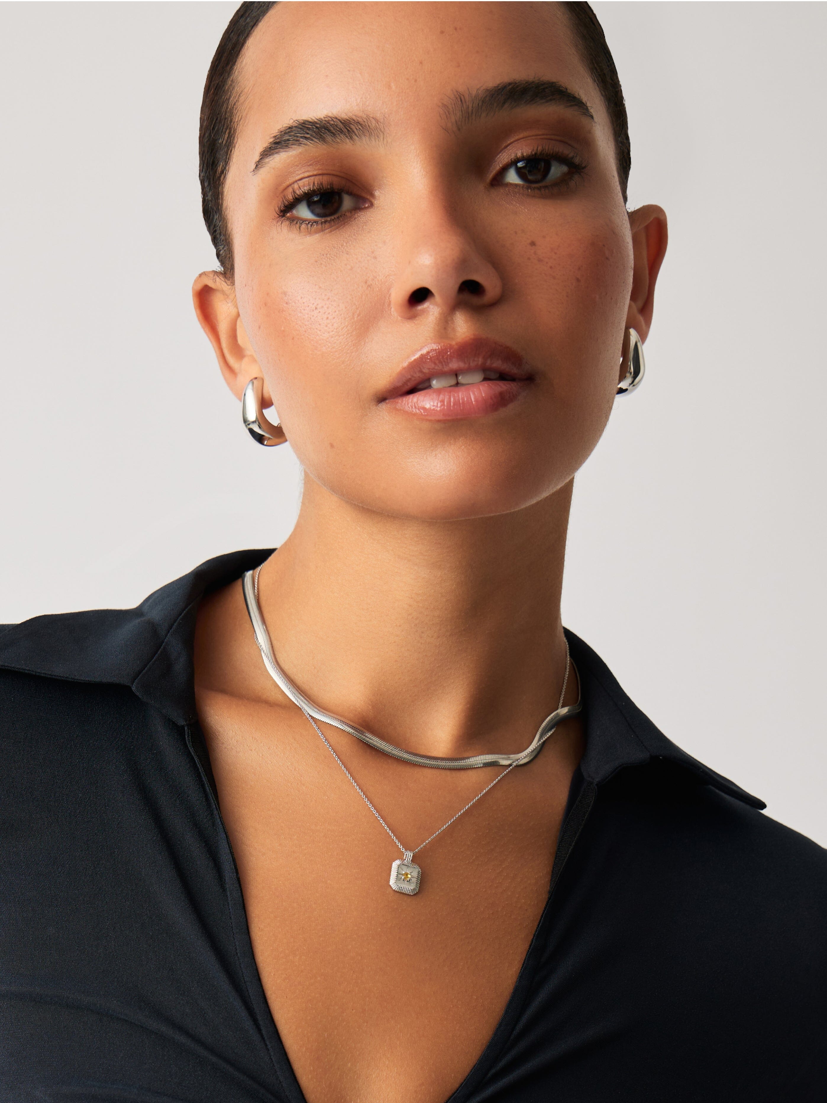 MISSOMA April Birthstone kaulakoru Crystal sterlinghopea