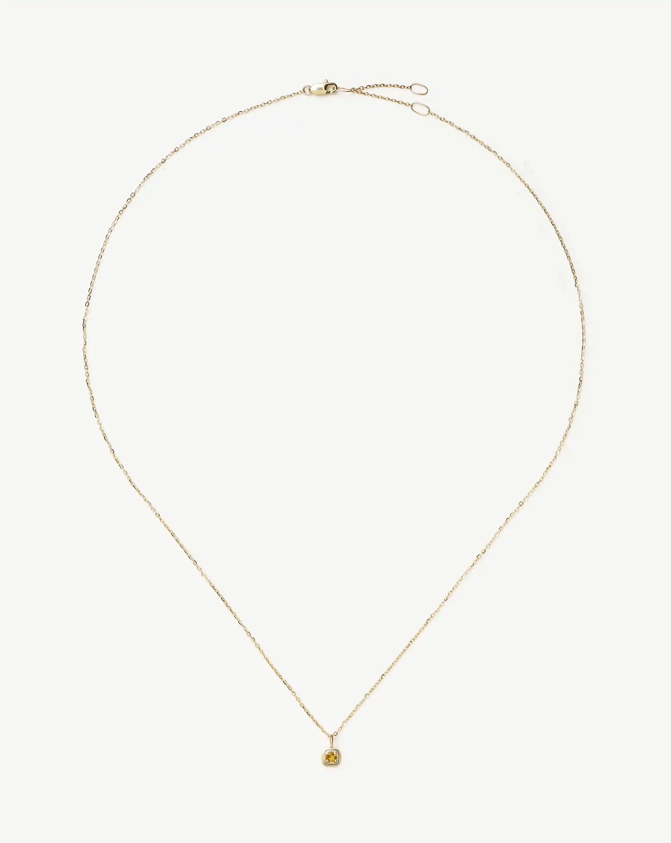 Missoma November Birthstone kaulakoru 14k kulta sitriini