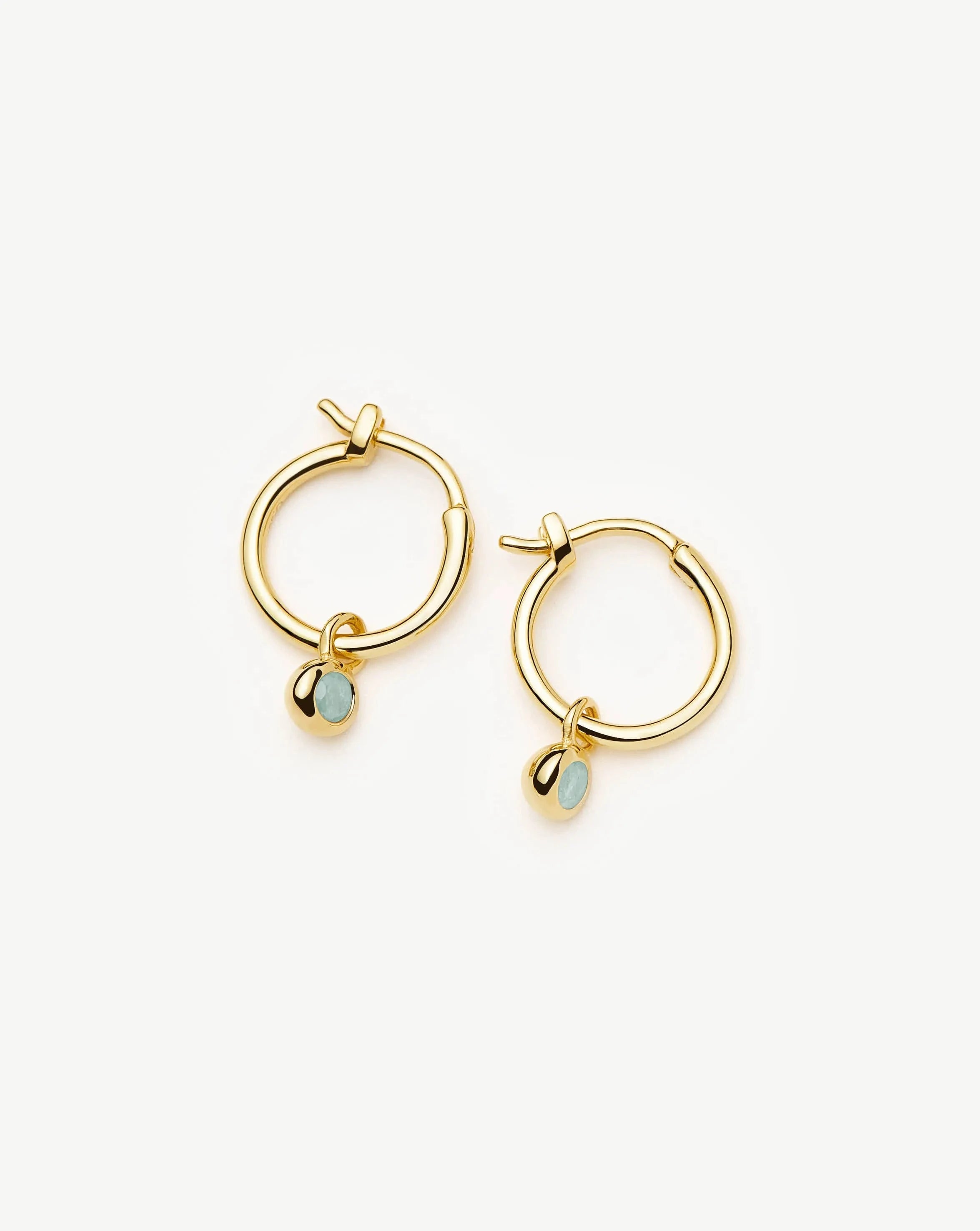 Missoma March Birthstone korvakorut akvamariini kulta