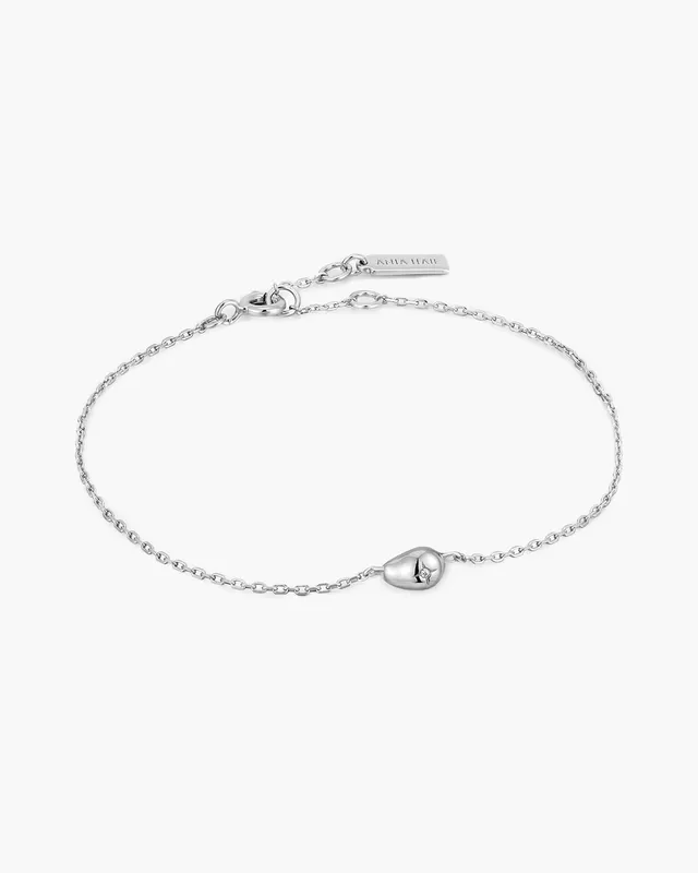 Ania Haie Pearl Power Pebble Sparkle Chain rannekoru hopea