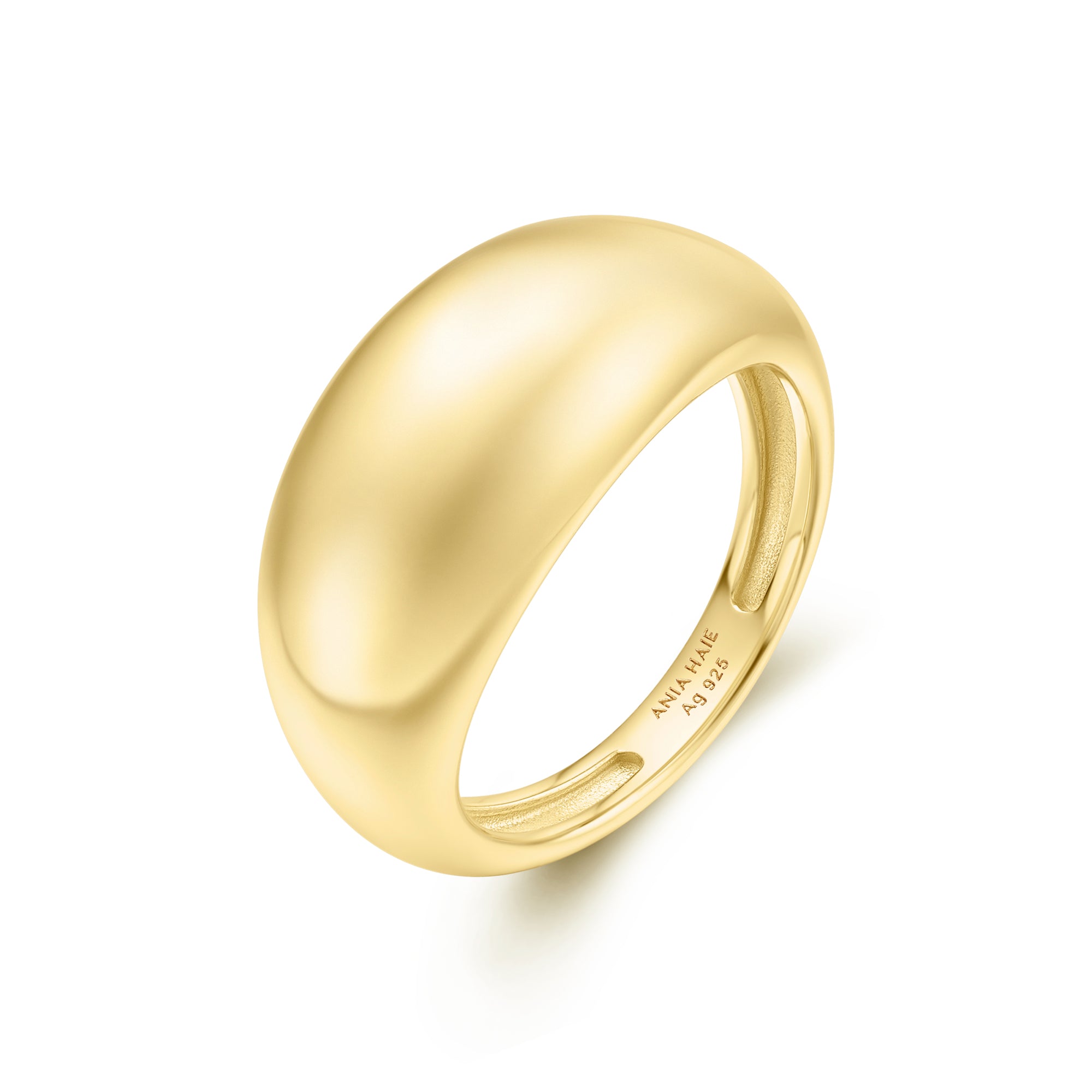Ania Haie Vogue Maven Bold Dome sormus kulta koko 56