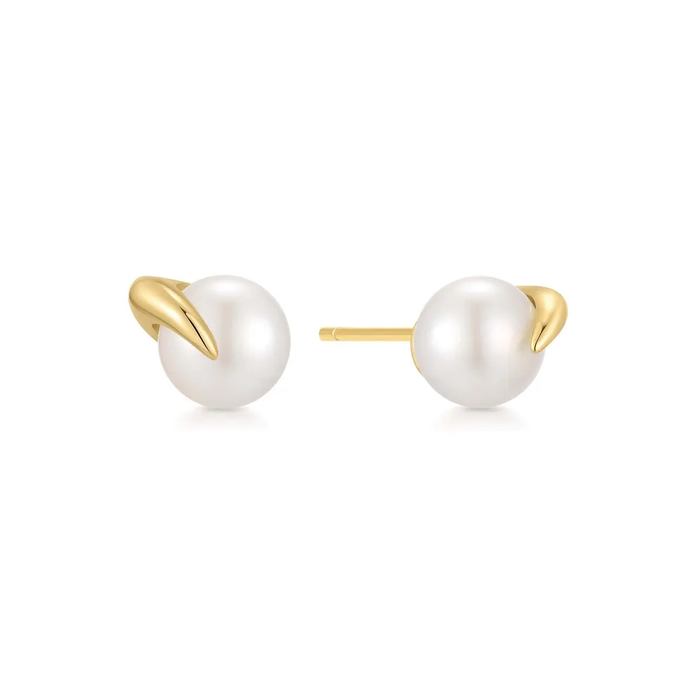 Ania Haie Pearl Claw korvakorut kulta helmi 7,5 mm