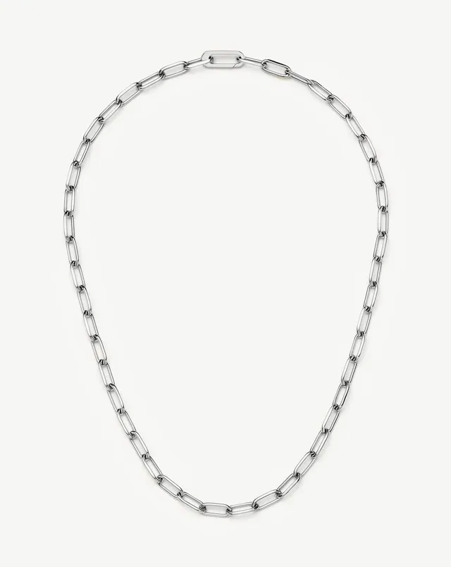 Missoma Classic Paperclip Chain kaulakoru platina 50 cm