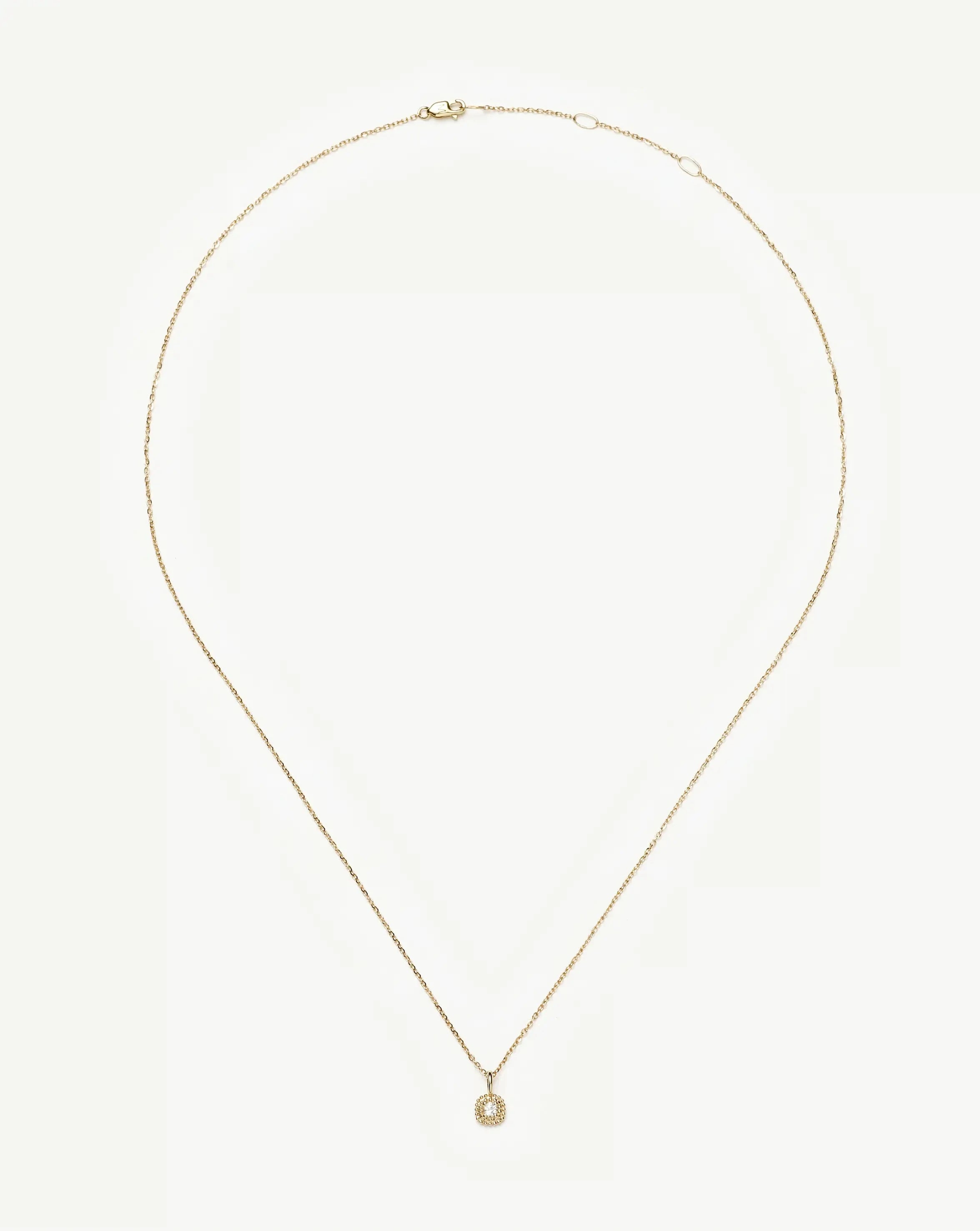 Missoma Solid Gold Baya riipuskaulakoru keltakulta safiiri