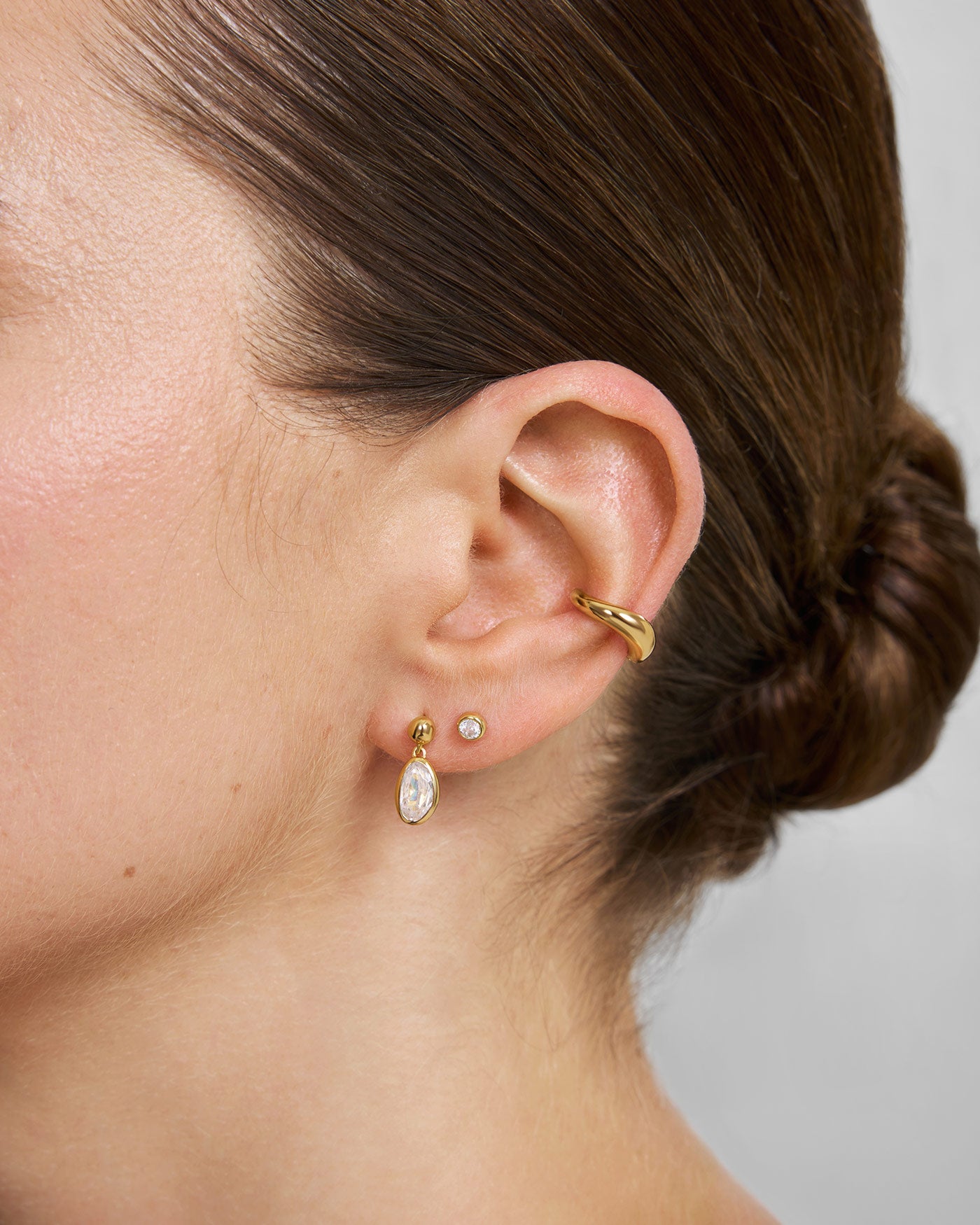 Ania Haie Wave ear cuff korvamansetti kulta yksittäinen