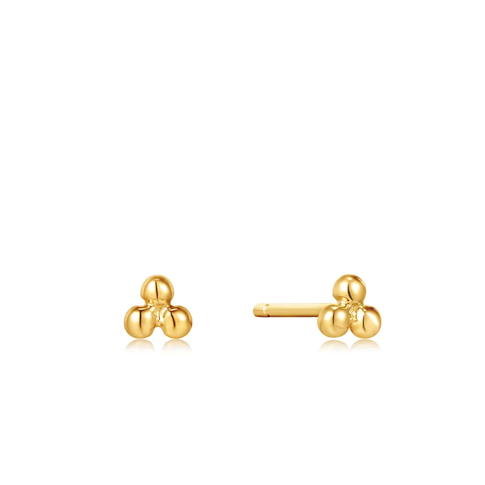 Ania Haie Triple Ball nappikorvakorut 14k kulta