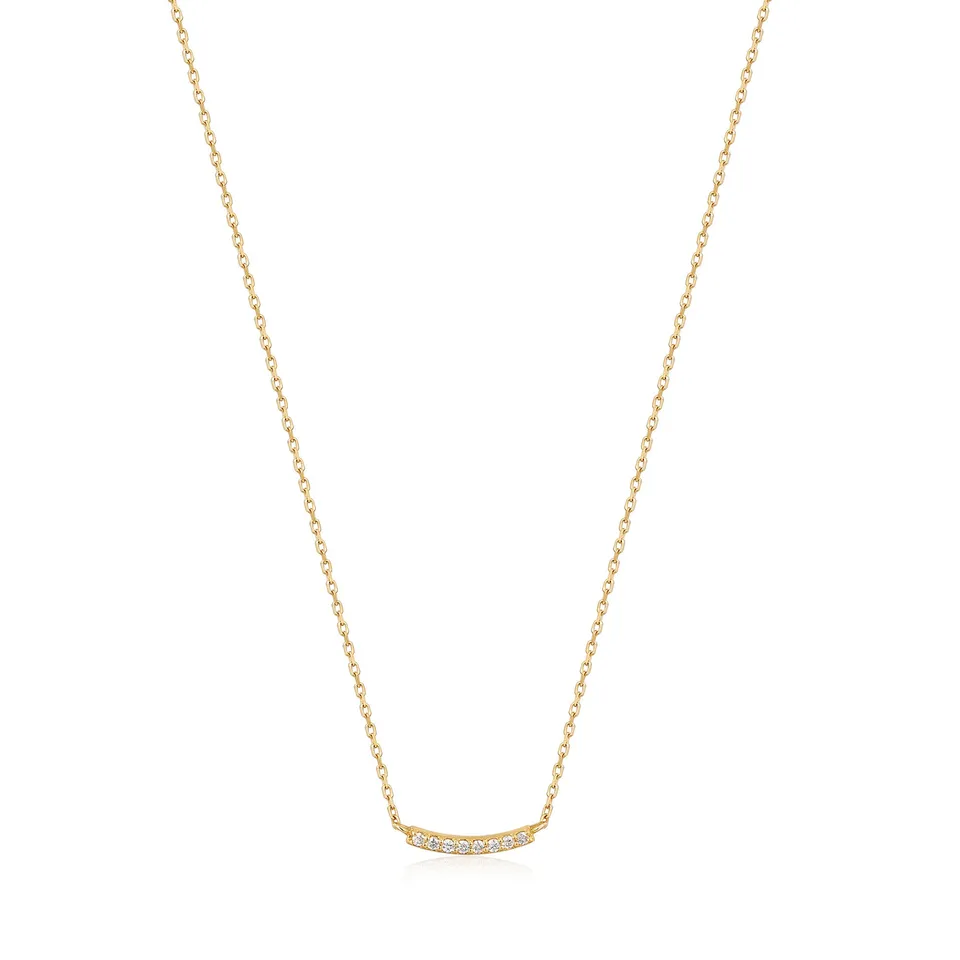Ania Haie Magma Curve Diamond kaulakoru 14k kulta 40 cm