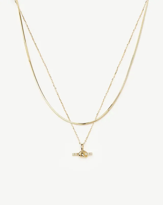 Missoma Lucy Williams Diamond T-Bar kaulakorutsetti keltakulta