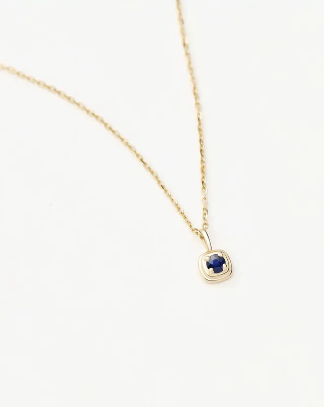 MISSOMA Solid Gold September Birthstone kaulakoru safiiri