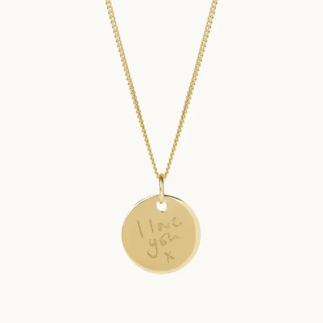 Muru Jewellery Round kaulakoru kulta kaiverrettava