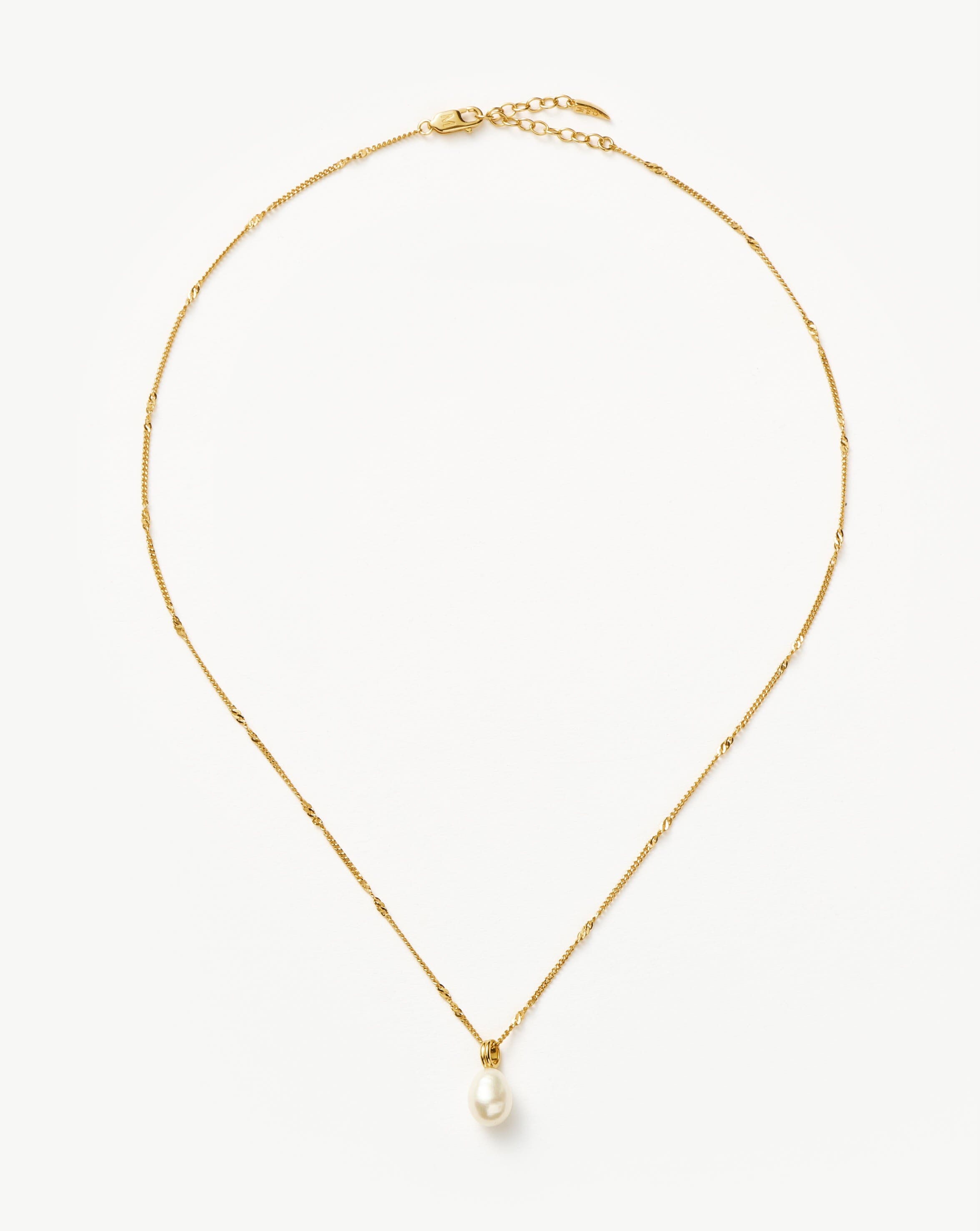 Missoma Baroque Pearl kaulakoru kullattu helmi